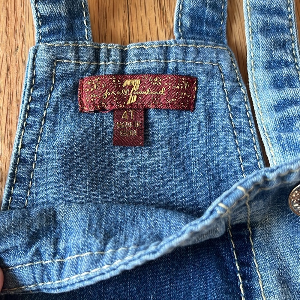 Jean Short Overalls Size 4T - Picture 2 of 3